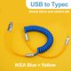 thumbnail image 1 of Cable de carga rápida retráctil de 3 A, cable de carga PD de aleación de aluminio, cable de datos para Samsung Galaxy, iPhone, OPPO, Xiaomi, Huawei, 2 m, 1 of 2