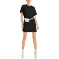 thumbnail image 1 of CULPOS X INC T-Shirt Noir pour Femmes Manches Courtes Col Rond Robe Courte m, 1 of 1