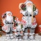 thumbnail image 4 of Decoración de Papá Noel de 30/45 cm, estatua de Papá Noel blanca, decoración para fiestas navideñas, feliz año nuevo 2024, 4 of 5