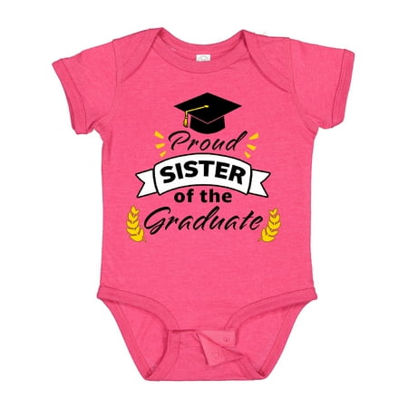 

Inktastic Proud Sister of the Graduate-Family Graduation Gift Baby Boy or Baby Girl Bodysuit