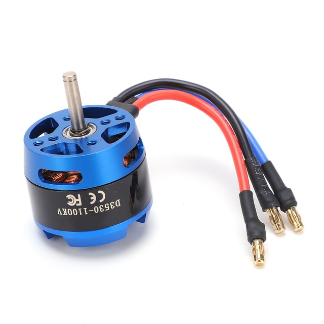 1100KV Brushless Motor, RC Drone Brushless Motor 3530-1100KV Metal Brushless Motor Great Workship Easy To Install for RC Remote Control Aircraft for Sports