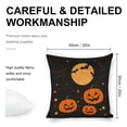 thumbnail image 2 of Halloween Night with Pumpkins and Bats Linen toss pillowcase decoration pillowcase gifting preferred 20x20 inch cushion cover 4 sets sofa pillowcase sofa bedroom living room car, 2 of 8