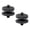 Black, variant on 2Pcs Professional Aluminium Alloy High Strength 1/4Inch-20 Male to 1/4Inch-20 Male Thread Adapter Screw Accessories