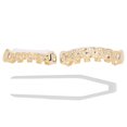 thumbnail image 3 of Set Shining Hollow Chain Hip Hop False Teeth Set  Festival Teeth Decoration Brace, 3 of 8