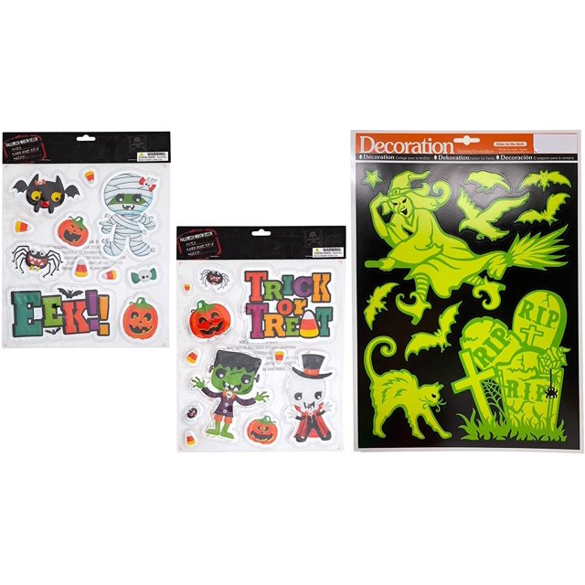 Halloween Window Clings, Halloween Window Stickers, Halloween Window