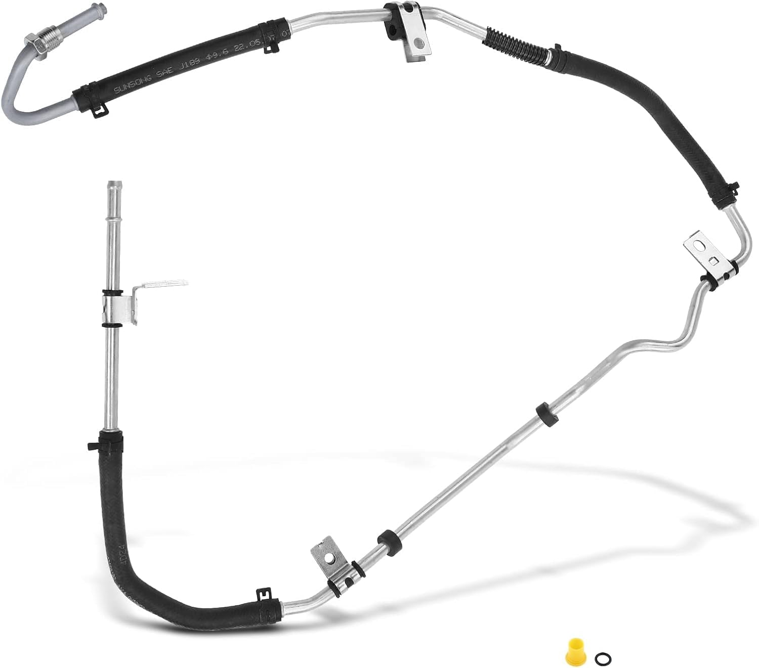 A-Premium Power Steering Return Line Hose Assembly Compatible with Hyundai Elantra 2001-2006 Lower From Gear