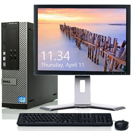 Dell Optiplex Windows 10 Professional Desktop Computer Bundle Intel Core i3 Processor 4GB RAM 500GB Hard Drive DVD-RW with 19