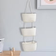 thumbnail image 3 of Over The Door Hanging Woven Wall Mounted Storage Organizer Decorative Three Tier Nursery Rack For Home, 3 of 3