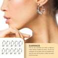 thumbnail image 3 of maytalsory 10pcs Ear Clip Converters Earring Accessories Handmade Fashionable Handheld Findings Turn Any Post Studs Into Clip-On Earrings Type17, 3 of 6