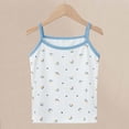 thumbnail image 4 of ZACPNCV Girls Undershirts Toddler Camisole Cotton Spaghetti Straps Sleeveless Cami Dance Tank Tops for Girls Light Blue 10-11 Years, 4 of 4