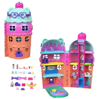 POLLY POCKET Pollyville Pocket House La Maison 10 Accessories Mattel