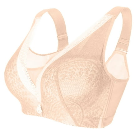 

Akiihool Womens Plus Size Women s Bras Underwire Bra Seamless Shapewear Bra with Cushioned Straps Full-Coverage T-Shirt Bra for Everyday Wear (F S)