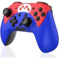 thumbnail image 1 of Manette Sans Fil pour Switch/Switch Lite/Switch OLED, Télécommande avec Turbo, Fonction de Mouvement, Vibration, Réveil, Bleu&Rouge, 1 of 6