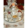 thumbnail image 2 of German silver Laxmi idol Pooja set - 23 pieces set of 23 pieces for diwali/housewarming, 2 of 2