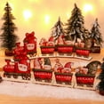 thumbnail image 4 of Tren de madera de Navidad Decoración navideña para el hogar Adornos navideños 2024 Regalo de Navidad Año Nuevo 2025, 4 of 5