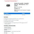 thumbnail image 2 of Auxiliary Fan Assembly - Compatible with 1991 - 2002 Saturn SL1 1.9L 4-Cylinder 1992 1993 1994 1995 1996 1997 1998 1999 2000 2001, 2 of 2