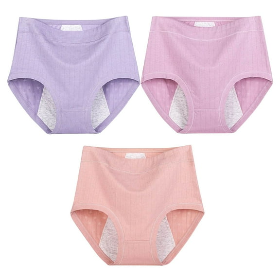 Clothing 2025 Incontinence Underwear for Women Washable Seamless Leakproof Underwear for Women Reusable Womens Incontinence Underwear Bladder Leak Proof Underwear for Women 3 Packs