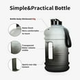 thumbnail image 4 of 2 Liter Water Bottles - Half Gallon Water Bottle BPA Free - Ideal for Gym, Big Water Jug, Reusable Sports Bottle with Measurements Marked Drink Container - 2.2L 74oz White Black Water Jugs, 4 of 7