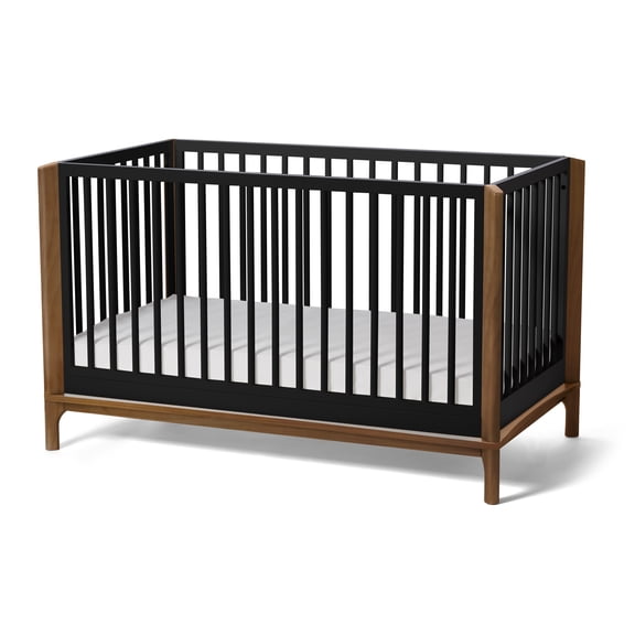 Little Seeds Laurel 4-in-1 Convertible Crib , Black/Acorn