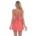 thumbnail image 3 of Women's Sweetheart Neck Ruffle Strap Mini Dress Fit and Flare Sleeveless Graduation Party Dress, 3 of 5