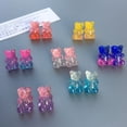 thumbnail image 3 of Jiaroswwei Fashion Women Candy Color Cartoon Gummy Bear Ear Stud Earrings Jewelry Gift, 3 of 8