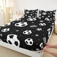 thumbnail image 4 of Erosebridal Ball Games Queen Sheet Sets,Kids Cartoon Football Pattern Bed Set For Soccer Boys 4 Pieces, 4 of 6