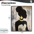 thumbnail image 4 of Stupell Industries Art Deco Elegant Fashion Silhouette Black Framed Giclee Art, 11 x 14, by Lauren Luna, 4 of 8