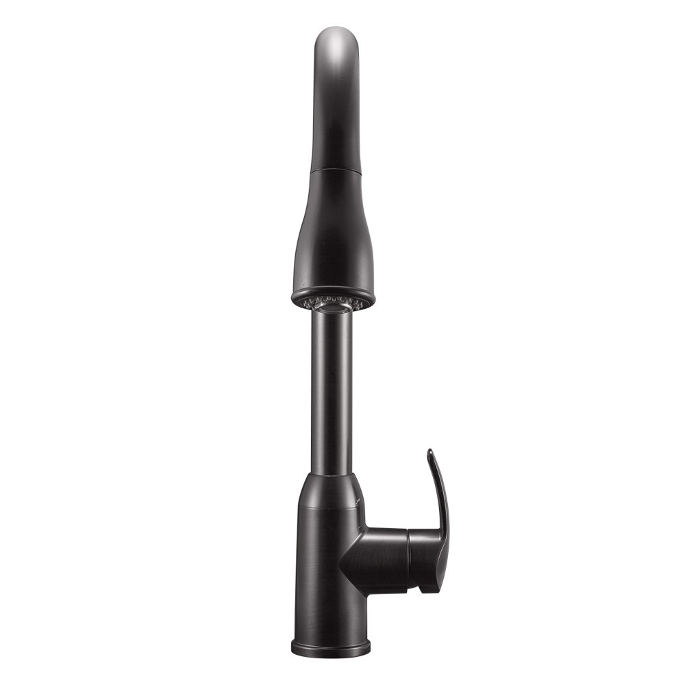 Dura Faucet Single Handle Pull-Down Kitchen Faucet for RVs Venetian  Bronze