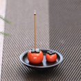 thumbnail image 5 of Rvaymup Dual Persimmon Incense for Burner Persimmon-shaped Incense Stick Holder in Plate Aromatherapy Fragrance Office Decors Home Ornaments, 5 of 8