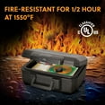 thumbnail image 3 of SentrySafe 1200 Fire-Resistant Box Safe with Key Lock 0.18 Cu. ft., Black, 3 of 7