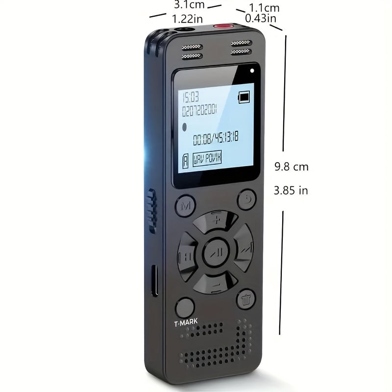 64GB Digital Voice Recorder for Lectures Meetings - 4648 Hours Voice Activated Recording Device Audio Recorder with Playback, Password