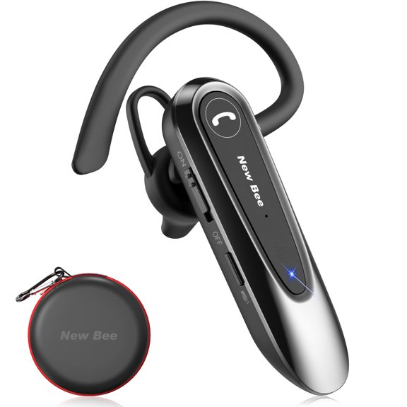 Audifonos Bluetooth Con Mic, Llamadas Inalámbricas, Transmisión de Música y Podcasts Desde Dispositivos Móviles, Negro New Bee B45