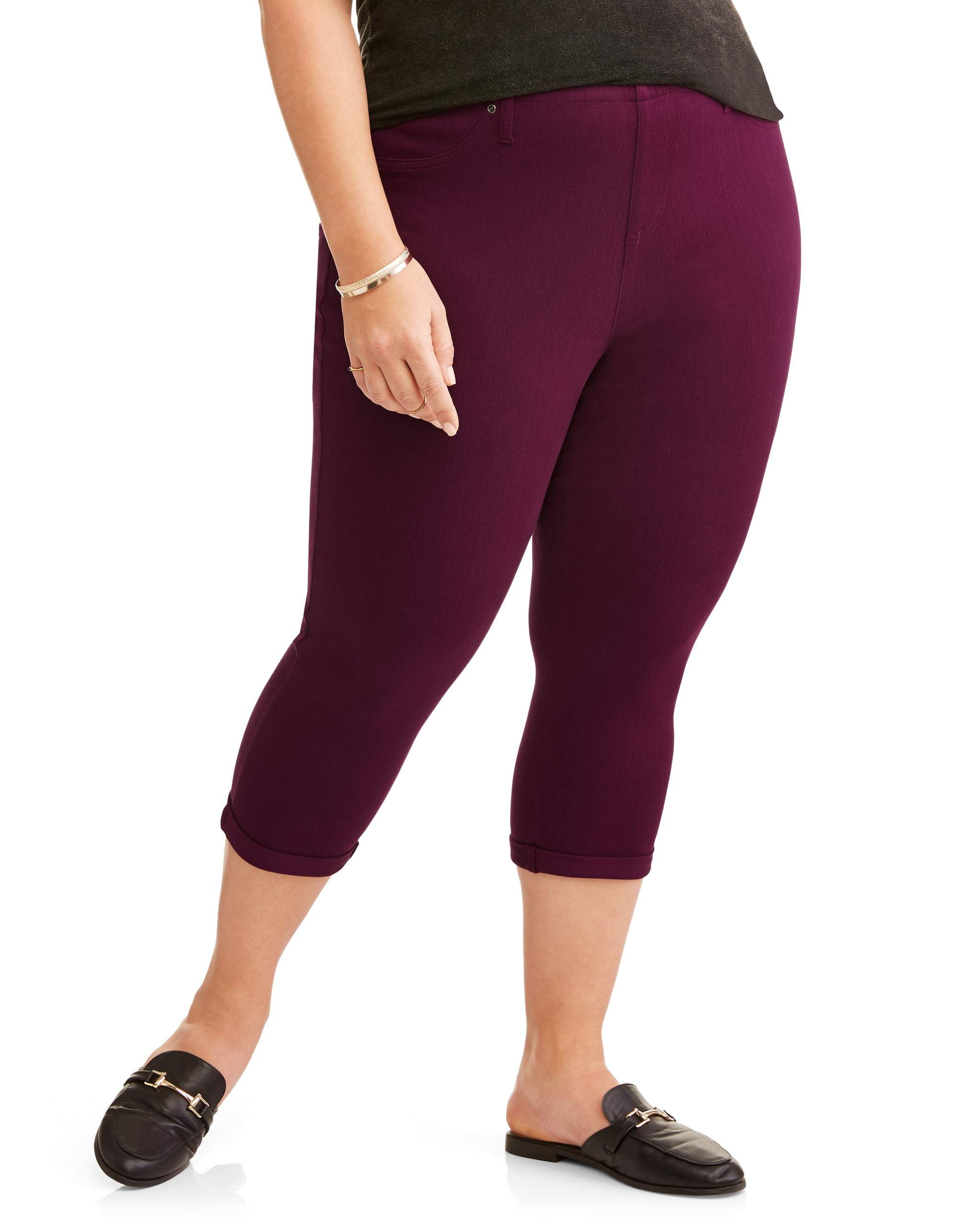 Women's Plus Roll Cuff Capri Jegging