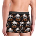 thumbnail image 4 of Bingfone Butterfly Skull Men's Underwear - Casual Stretch Boxer Briefs-Medium, 4 of 7