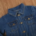 thumbnail image 4 of ZAXARRA Bébé Filles Garçons Manteau Denim Automne Manches Longues Bouton Veste vers le Bas, 4 of 7
