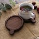 thumbnail image 4 of 2pcs Wooden Round for Insulation Non- Pads High - Mat for Coffee Home Cafe Use Natural Grain Design, 4 of 5