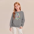 thumbnail image 5 of Alphabet Graphic Pullover Sweatshirt for Children's Long Sleeve Crewneck Top Soft Casual Loose Fit Comfortable Wear, 5 of 5