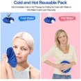 thumbnail image 2 of Paquete de hielo para lesiones, terapia de frío y calor, bolsas de hielo reutilizables, bolsa de agua caliente recargable, dolor de dientes y dolor de lactancia Paquete frío, impermeable sin fugas Feliz Sencillez, 2 of 2