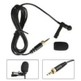 thumbnail image 4 of Black Lapel Microphone for Shure for Sony Clip-On Wireless System with Cap Gold, 4 of 9