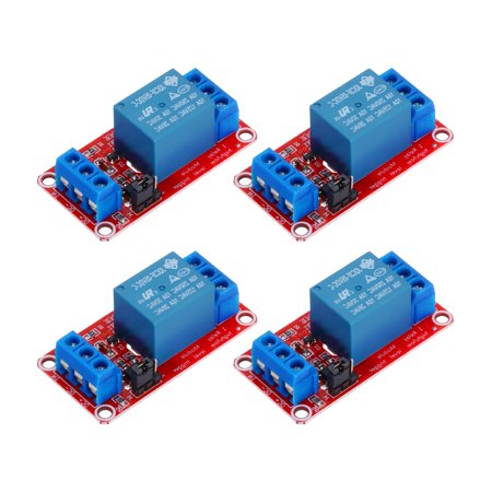 Uxcell 4 Pcs DC 5V 1 Channel Relay Module Switch Board Shield 10A High or Low Level Trigger