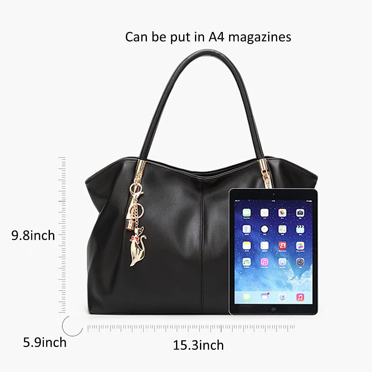 Purses and Handbags for Women Crossbody Bags Rivet Satchels PU Leather Shoulder Bags Retro Top-Handle Bags Totes