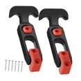 thumbnail image 2 of Colaxi 2Pcs T Handle Hasp Draw Latch T Shape Draw latches Easy to Assemble Sturdy Buckle with Screws for RV Hood Engineering Machine Orange, 2 of 8