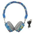 thumbnail image 2 of Headphones,  Headsets Adjustable Portable Foldable Blue Dinosaur Patterns  for Game for School, 2 of 8