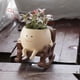 thumbnail image 2 of Maceta UMESONG con forma de mecedora con forma de cara sonriente, flor de resina, 2 of 6