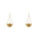 thumbnail image 4 of Advancent Flores innovadoras y elegantes Hierbas y verduras Jardines Belleza Macetas colgantes de metal oro S 2piezas, 4 of 6