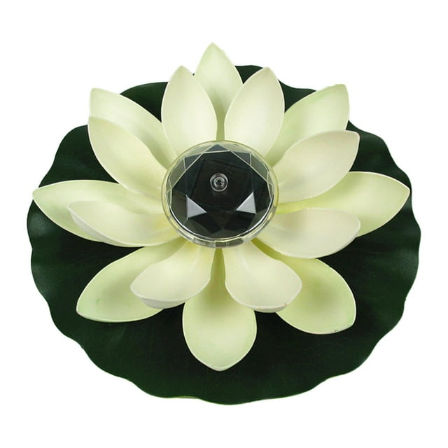 Floating Lotus Night Light Lotus Floating Lanterns Floating Solar Lotus Lamp for White