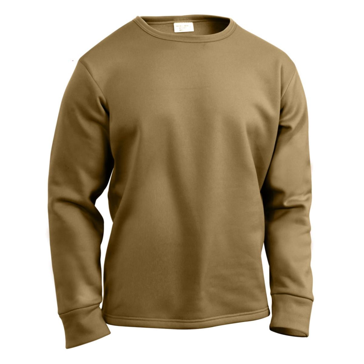 Crew Neck Polypro Thermal Long Underwear Shirt