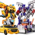 thumbnail image 4 of Juguetes de transFormación negra para niños, Figura de acción de Robot, coche de Anime, película Fresca de plástico, avión, modelo de ingeniería, regalo para niños, nuevo, 17CM, 4 of 4
