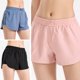 thumbnail image 3 of Shorts deportivos 2 en 1 para mujer con cintura elástica de malla, 3 of 7