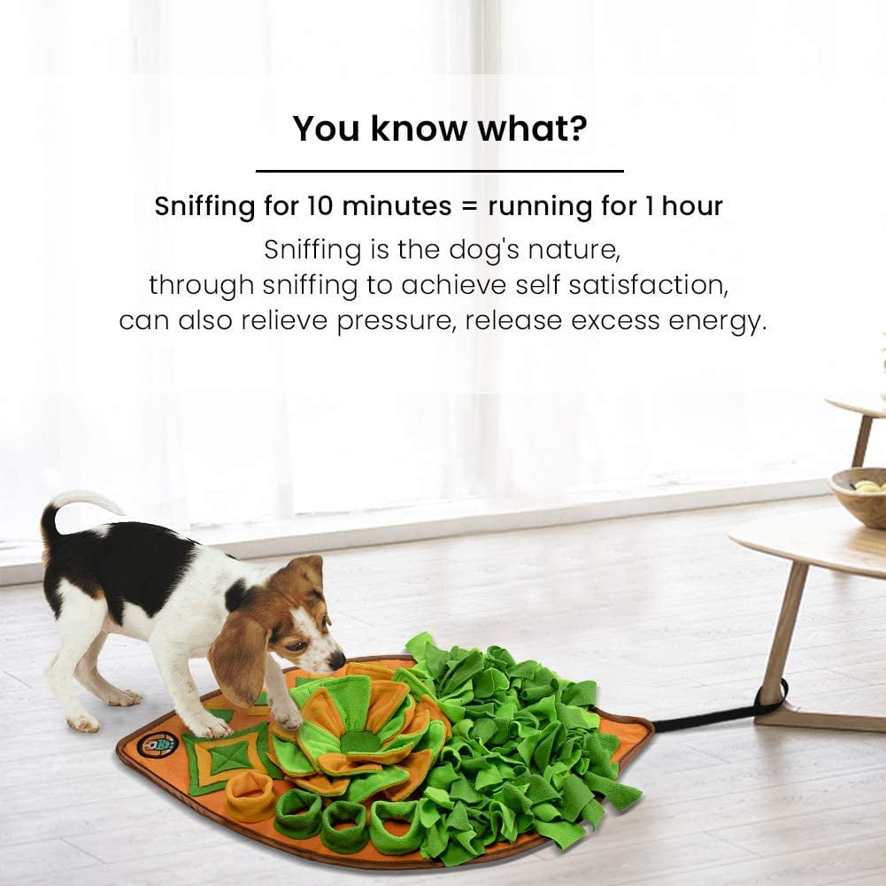 Snuffle Mat for Dogs, Dog Cats Nosework Feeding Mat, Pet Interactive Dog Puzzle Toys Encourages Natural Foraging Skills for Training and Stress Relief